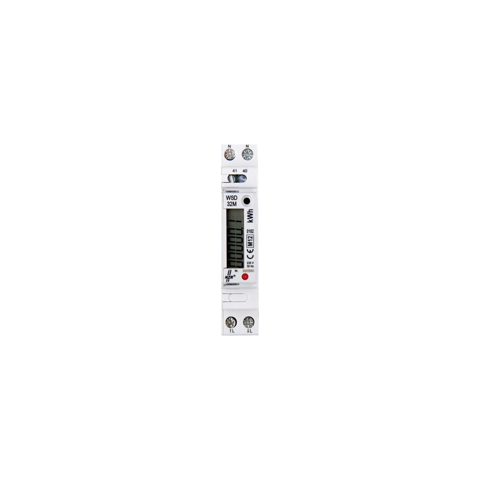 NZR Wechselstromzähler 1x230 V, 5(25)A EcoCount WSD 32M