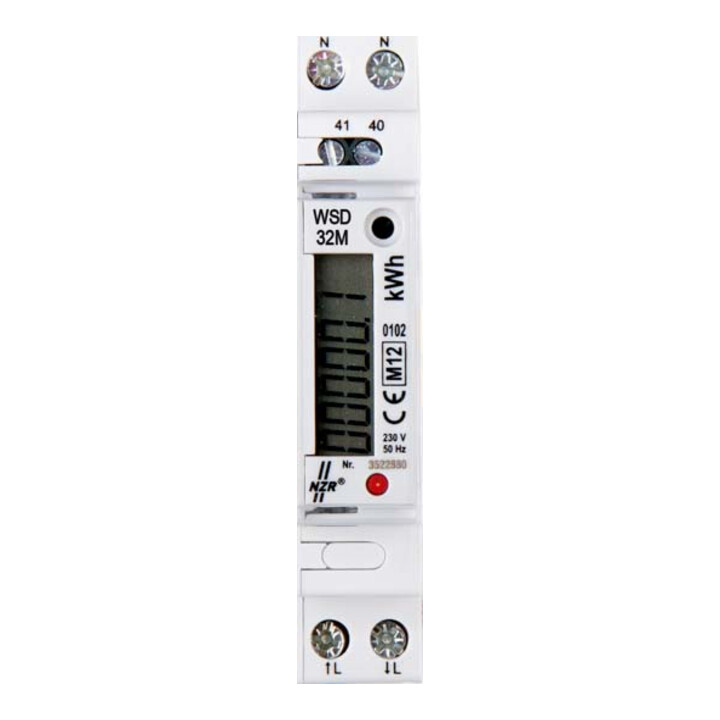 NZR Wechselstromzähler 1x230 V, 5(32)A EcoCount WSD 32 plus