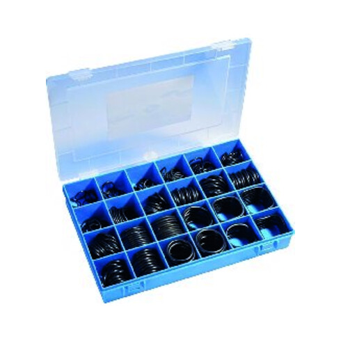 O-Ring-BOX H, MVQ70 (Silikon) metrisch, 386St 30 Abmessungen, 3x2 bis 45x4