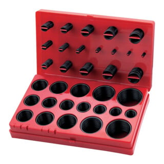 O-Ring-BOX H, NBR 70, metrisch, 404 Stück 30 Abmessungen, 3x2 bis 45x4