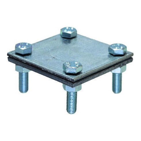 Obermoser Connecteur croisé 60x60x3 mm A4 plat/plat