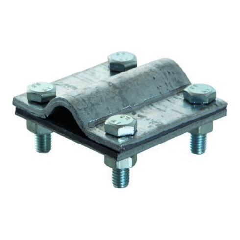 Obermoser Connecteur croisé 60x60x4 M8x25 zingué brillant plat/rond