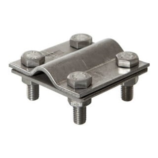 Obermoser Traverse croisée 60x60x3 mm acier inox plat/rond