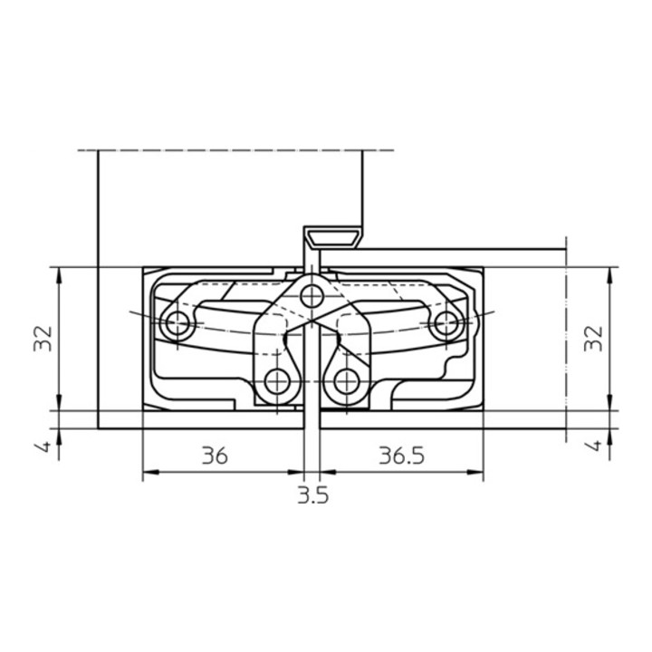 Objektband Tectus® TE 540 3D STA Edelstahl-Look 120kg DIN L/R stu.Tür
