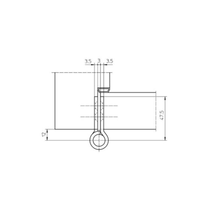 Objektband VARIANT VN 2929/100 VA ma geb.100kg 20mm DIN L/R stu.Tür