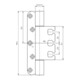 Objektband VARIANT VX 7939/160 VA ma geb.200kg 22,5mm DIN L/R-4