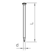 OBO Bettermann Agrafe en acier durci 2×40 mm acier galvanisé 362 Z 40 G-4
