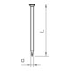 OBO Bettermann Aiguille en acier trempé 2×30 mm acier brut 362 30 BK