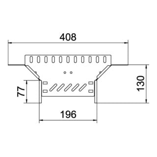 OBO Bettermann Anbau-Abzweigstück Kabelrinne 60 x 200 RAA 620 FT
