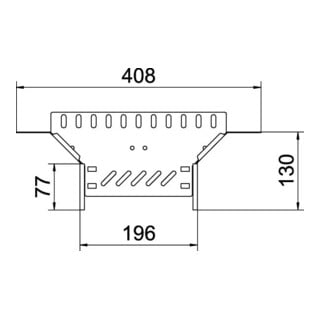 OBO Bettermann Anbau-Abzweigstück Kabelrinne 60x200 RAA 620 FS
