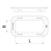 OBO Bettermann Anneau de protection de câble pour trou latéral KSR-910 PE-3