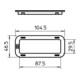 OBO Bettermann Anneau de protection de câble Vertr pour IKS perforation latérale KSR-DR 920 PE