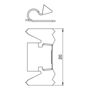 OBO Bettermann Attache de verrouillage pour GEK-S/A RKV3V-3