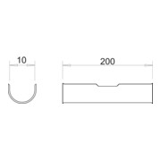 OBO Bettermann Bac à câble long bandé galvanisé 2058 LW 10-5
