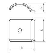 OBO Bettermann Bac de rétention feuillure galvanisé 2058FW M 28 FT-3