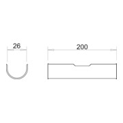 OBO Bettermann Bac long pour câbles band.vz 2058 LW 26-5