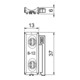 OBO Bettermann Bac universel Vertr combiné pour double bac 2058UW 12 LGR