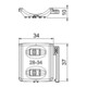 OBO Bettermann Bac universel Vertr combiné pour double bac 2058UW 34 LGR