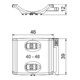 OBO Bettermann Bac universel Vertr combiné pour double bac 2058UW 46 LGR