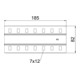 OBO Bettermann Bande de jonction pour points de choc B200mm SSLB 200 FS
