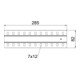 OBO Bettermann Bande de jonction pour points de choc B300 mm SSLB 300 FS
