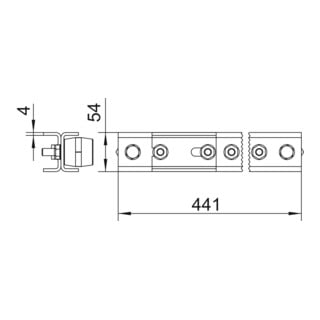 OBO Bettermann Barrette d'égalisation de potentiel 10xM10 EX PAS 10