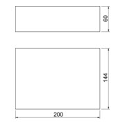 OBO Bettermann Bloc mousse isolant 200×144×60 I P FBA-B200-14-4