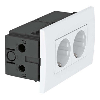 OBO Bettermann Bloc prise 2x 84×140×59 rws SDE-RW D0RW2