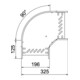 OBO Bettermann Bogen 90 Grad 85x200 bandverzinkt RB 820 FS