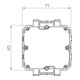 OBO Bettermann Boîte d’appareillage pour anneau porteur 2390/8T
