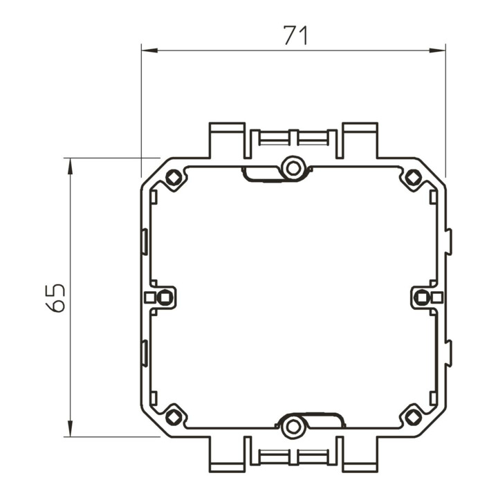 OBO Bettermann Boîte d’appareillage pour anneau porteur 2390/8T