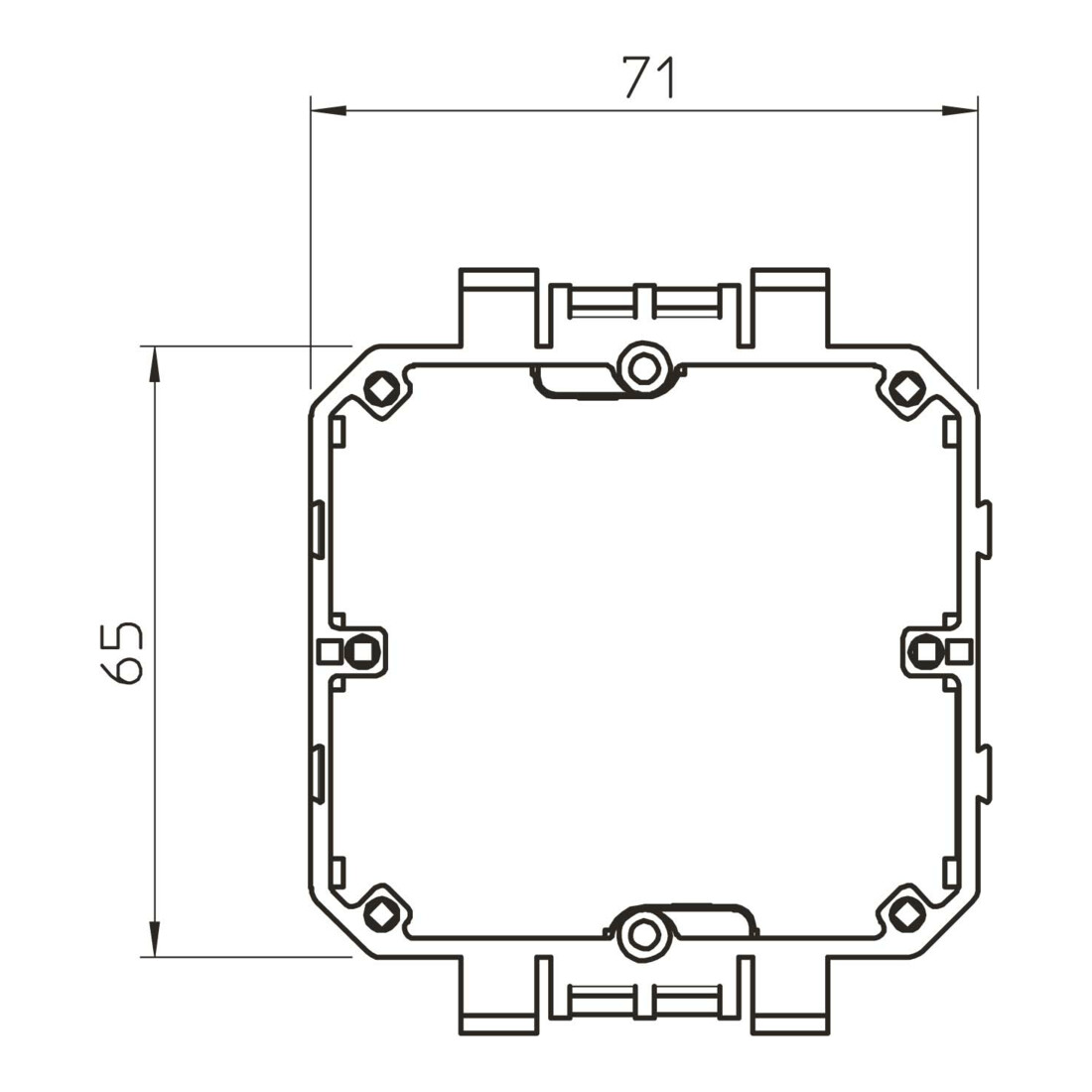OBO Bettermann Boîte d’appareillage pour anneau porteur 2390/8T