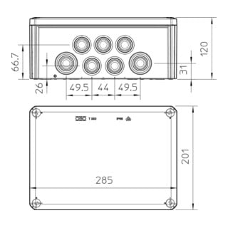 OBO Bettermann Boîte de dérivation câble T 350