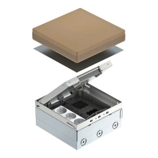 OBO Bettermann Boîte de sol complète 3x prise VDE UDHOME4 2V V