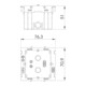 OBO Bettermann Boîte d'encastrement appareil 1 poste 71×76×51 mm 71GD11