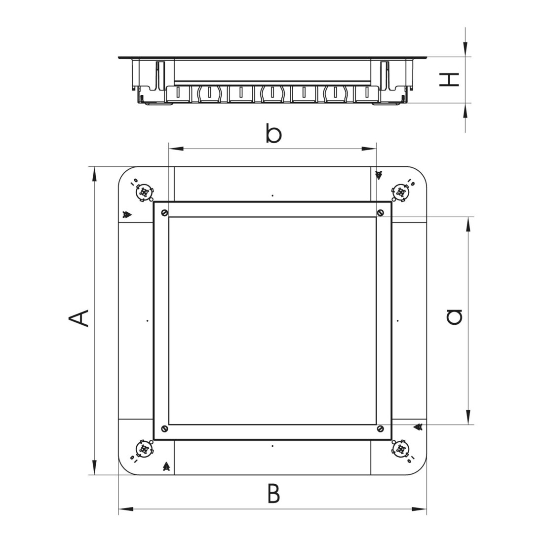 OBO Bettermann Boîte d'encastrement pour GES9/55UV UGD55 250-3 9R