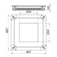 OBO Bettermann Boîte encastrée Unterflur pour GES9/55UV UGD55 350-3 9R
