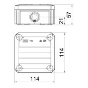 OBO Bettermann Boîtier de dérivation pour câbles T 60-4