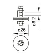 OBO Bettermann Bornier de connexion pour baignoire 928-3