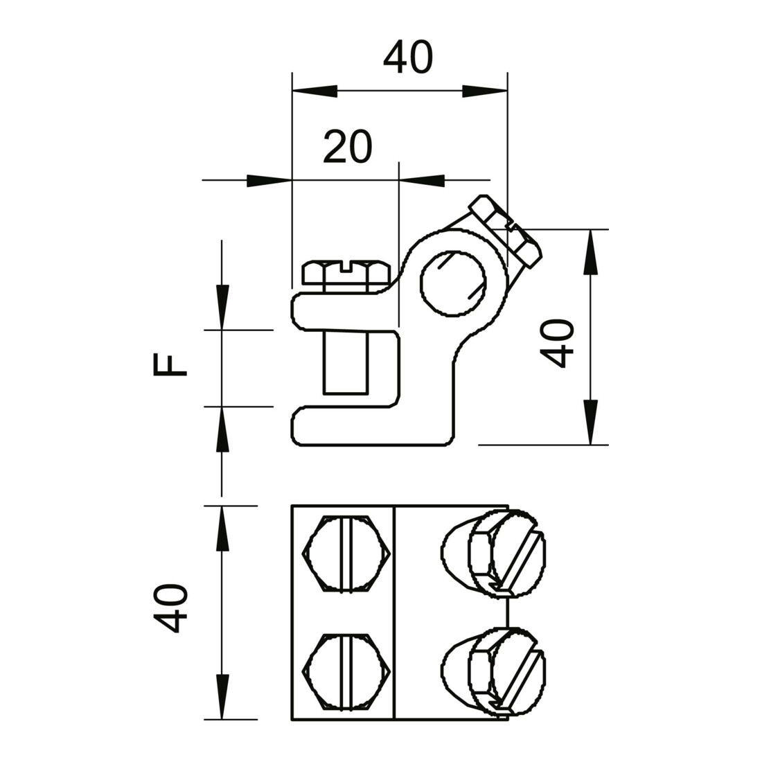 OBO Bettermann Bornier de connexion Vertr vz 272 14