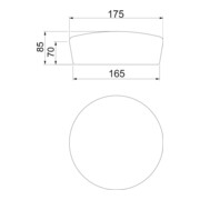 OBO Bettermann Bouchon de protection 165×70 brun FBA-SN165-4