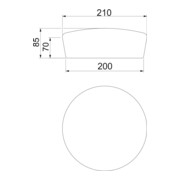 OBO Bettermann Bouchon de protection 200×70 marron FBA-SN200-4