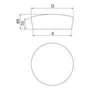 OBO Bettermann Bouchon de protection 78×70 brun FBA-SN78-4