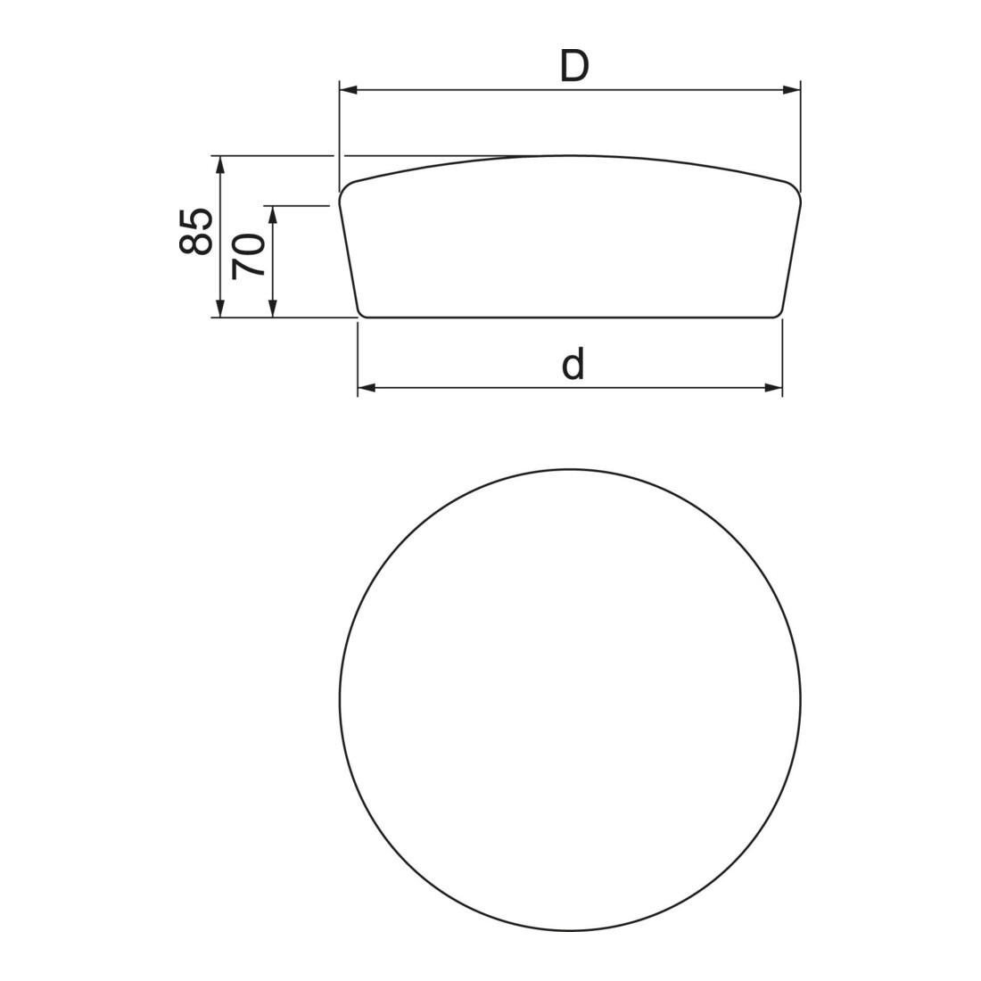 OBO Bettermann Bouchon de protection 78×70 brun FBA-SN78