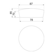 OBO Bettermann Bouchon de protection 78×70 brun FBA-SN78-5