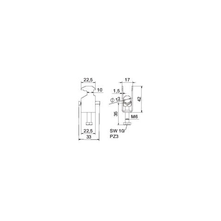 OBO Bettermann Bügelschelle 08-12mm BS-H1-K-12 ALU