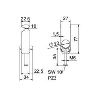 OBO Bettermann Bügelschelle 16-22mm BS-H2-K-22 FT