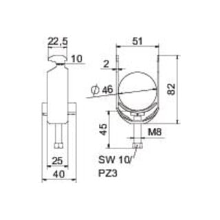 OBO Bettermann Bügelschelle 40-46mm BS-H1-K-46 FT