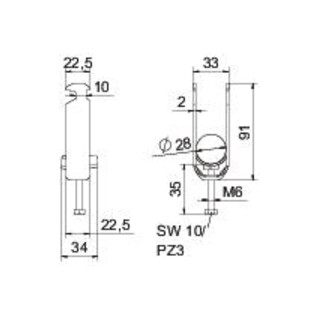OBO Bettermann Bügelschelle BS-H2-K-28 FT 2-28mm