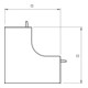 OBO Bettermann Cache-angle intérieur WDK HI15030RW